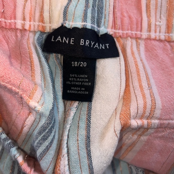 Lane Bryant striped linen shorts- sz 18/20 - Picture 3 of 4